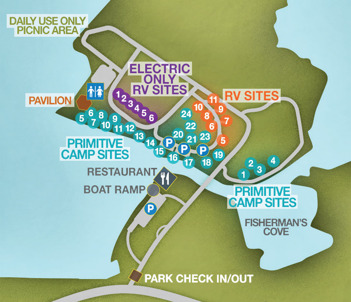 lake bryan map